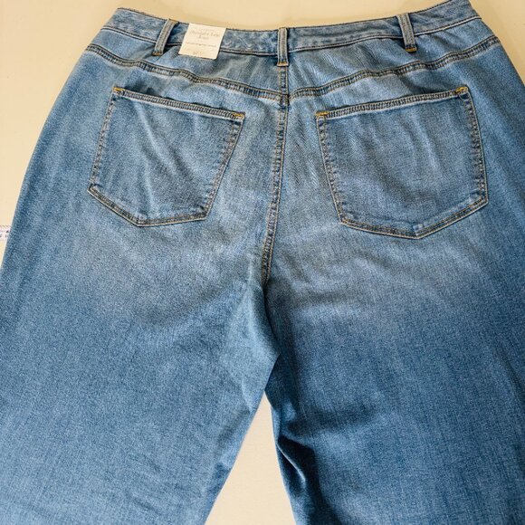 NWT Talbots Jeans Woman's 16W Plus Denim High Waist Straight Leg Denim - Picture 15 of 15